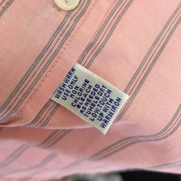 Ralph Lauren - Vintage 90s Casual Button Down - Pink - Large - Picture 6 of 12